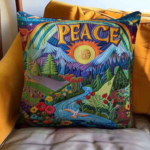 Hippie Peace WJ3010034CL Quilt Pillow Case