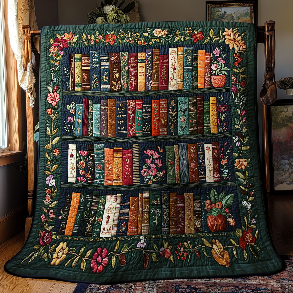 Garden Library WY1902056CL Quilt