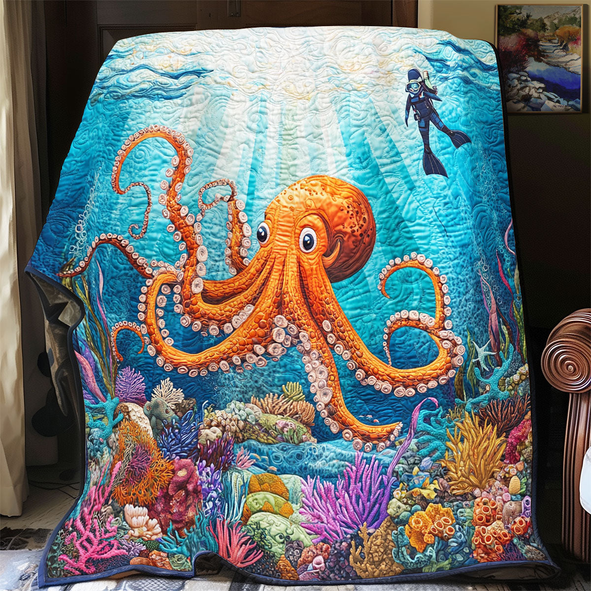 Octopus Ocean WX0406042CL Quilt