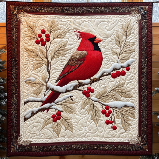 Winter Cardinal Berry CW0507038CL Quilt