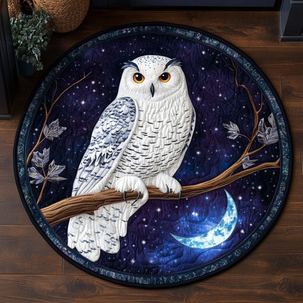 Snow Owl CW2107034CL Quilted Round Mat