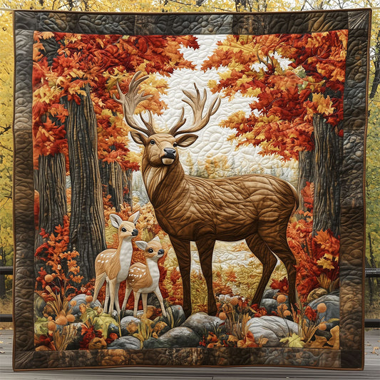 Deer Autumn Forest LT1509041CL Quilt
