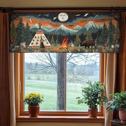 Camping Native WX1405005CL Quilted Valance