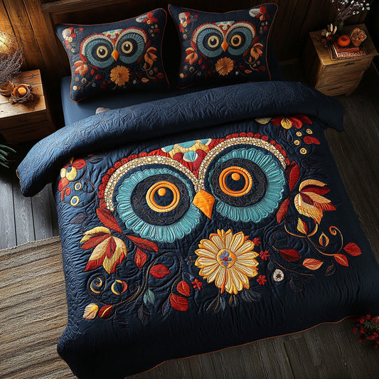 Flower Owl WJ1803024CL Duvet Cover Set