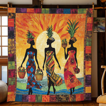 Sun Queen African Woman WN2111019CL Quilt