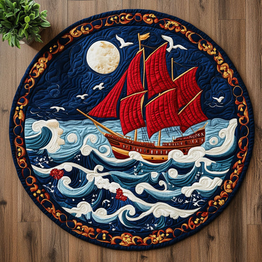 Harbor Luxe CM2904045CL Quilted Round Mat