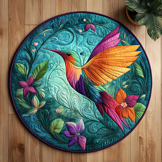 Mystic Hummingbird CW2005278CL Quilted Round Mat