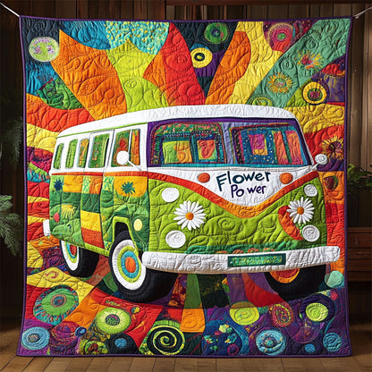 Retro Hippie Van WJ1004015CL Quilt
