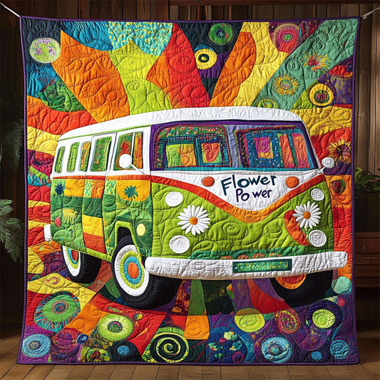 Retro Hippie Van WJ1004015CL Quilt