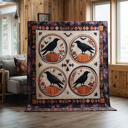 Pumpkin Raven Parade CW0708058CL Quilt