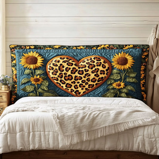 Wild Heart Leopard WN3012053CL Quilted Headboard Slipcover