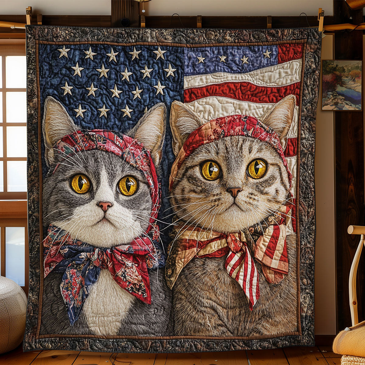 Cat Americana WN1006005CL Quilt