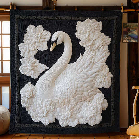Elegant White Swan WN2203032CL Quilt