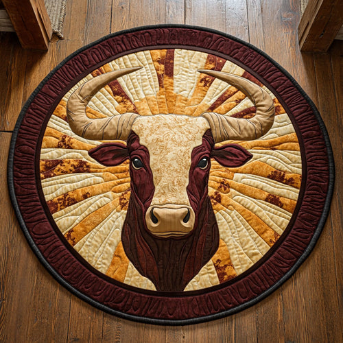 Charming Bull CP1007019CL Quilted Round Mat
