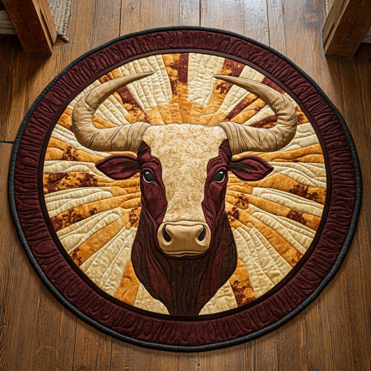 Charming Bull CP1007019CL Quilted Round Mat