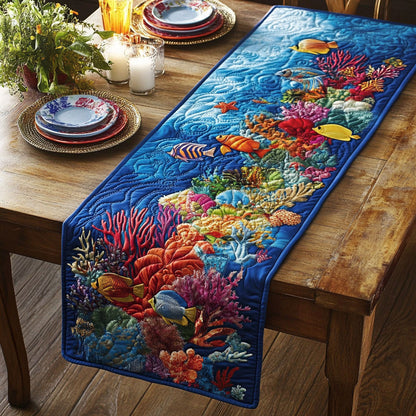 Marine Life CW2705516CL Quilted Table Runner