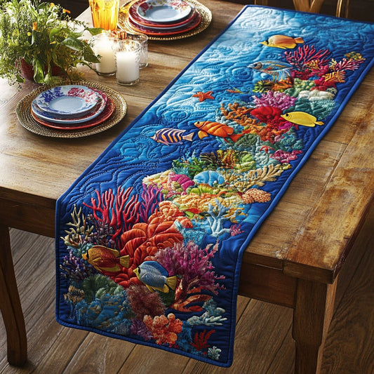 Marine Life CW2705516CL Quilted Table Runner
