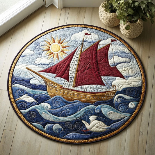 The Red Boat CQ0606019CL Quilted Round Mat