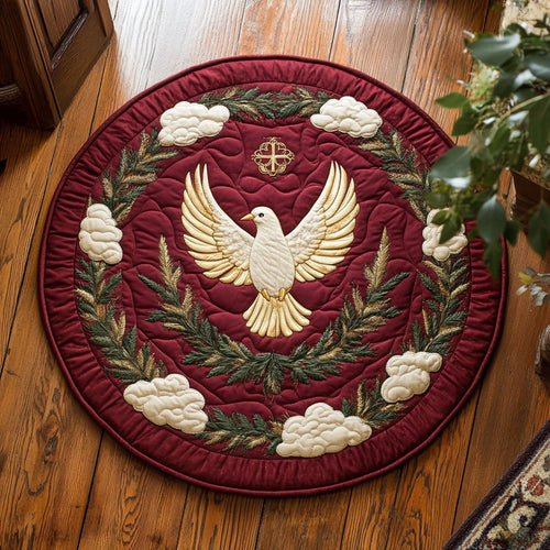 Ember Laurel CP2607043CL Quilted Round Mat