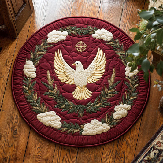 Ember Laurel CP2607043CL Quilted Round Mat