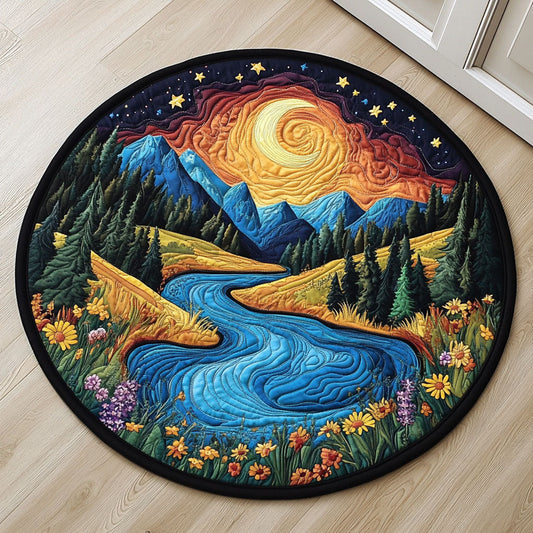 Starlight River Dream WX0307080CL Quilted Round Mat
