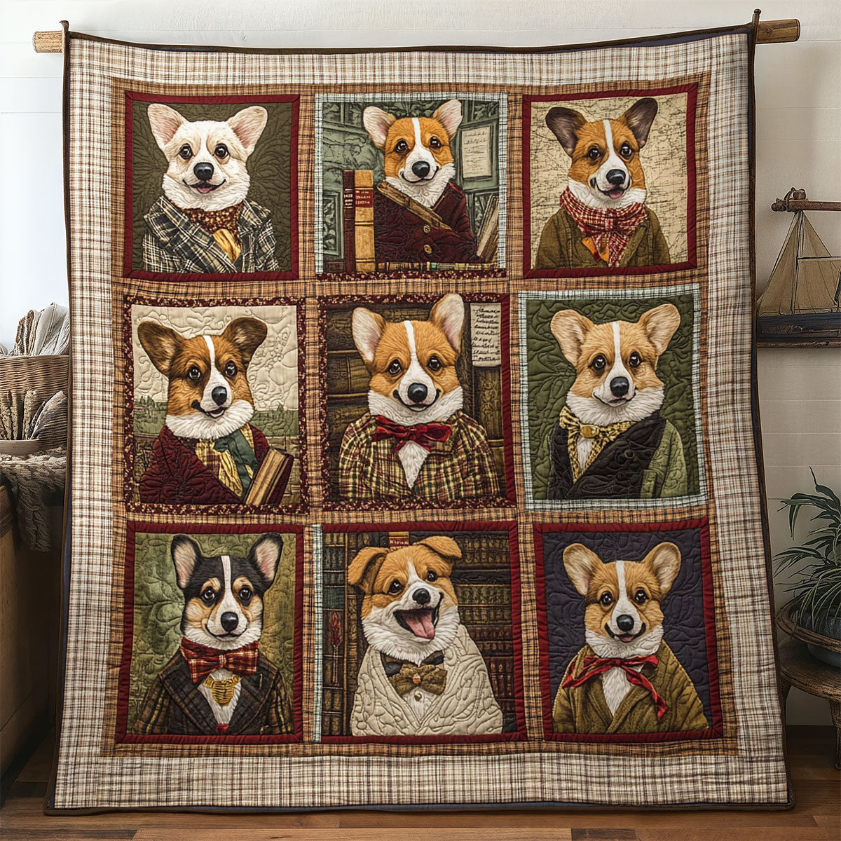 Corgi Chronicles WN2705013CL Quilt