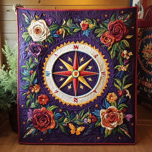 Compass Of Flower Dreams WY1407071CL Quilt