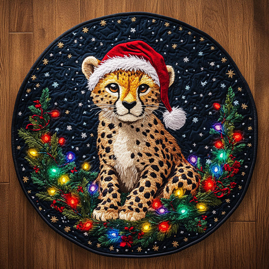 Cheetah Wonderland WN0306047CL Quilted Round Mat