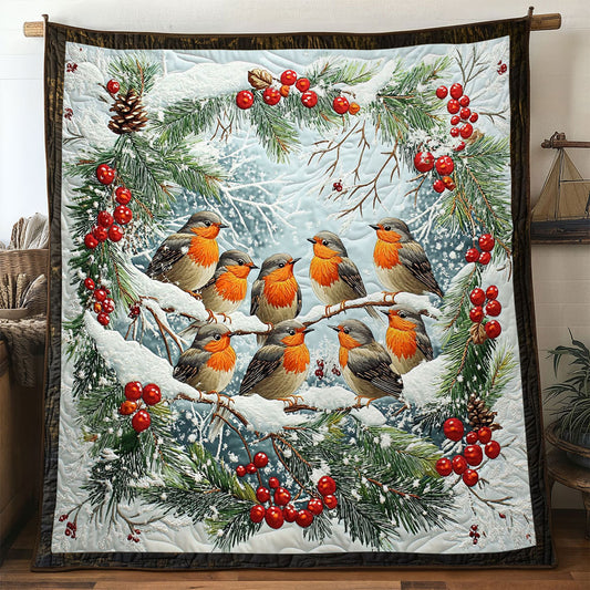 Jolly Winter European Robin WN2810048CL Quilt