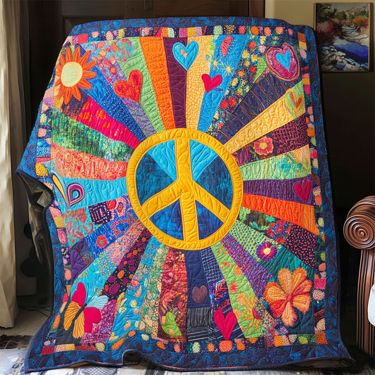 Peace In Rainbow WY2102015CL Quilt