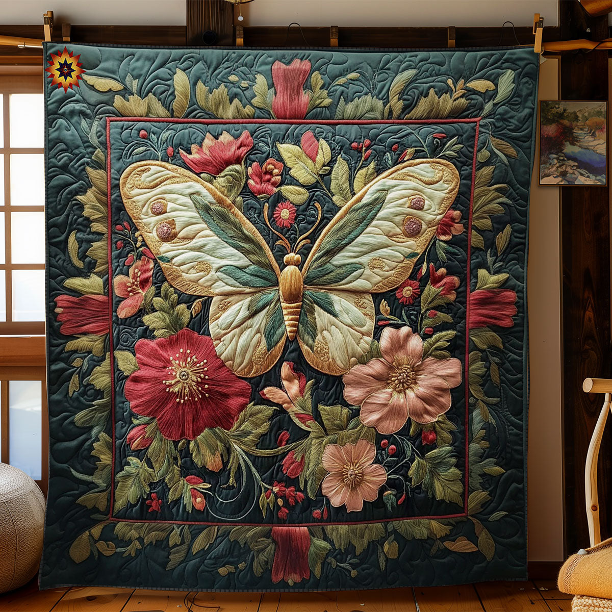 Butterfly In Forest WY2612004CL Quilt