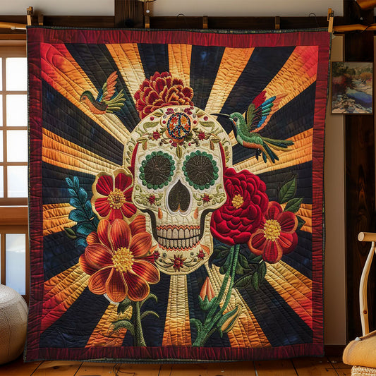 Hummingbird Skull WN3110061CL Quilt