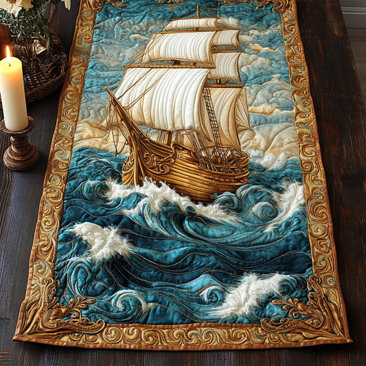 Sea Breeze Dream CM2105032CL Quilted Table Runner