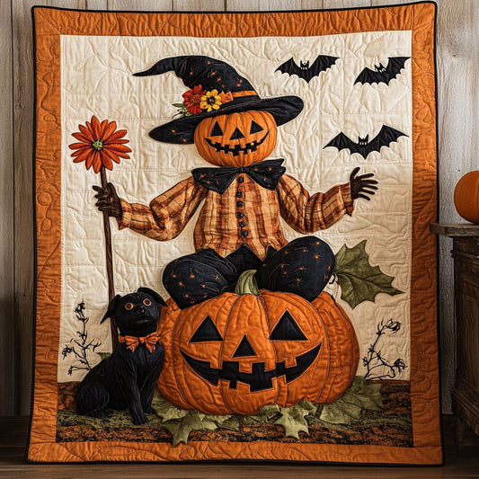 Fall Lights With Scarecrow WN0508009CL Quilt