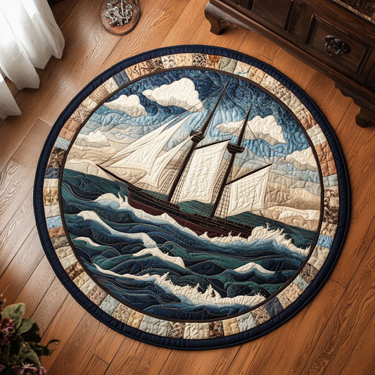 Ocean Ship WX2805037CL Quilted Round Mat