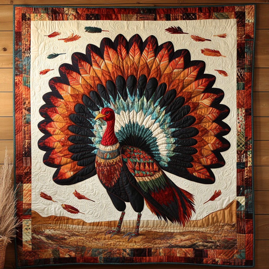 Feathers In Fall WJ0708056CL Quilt