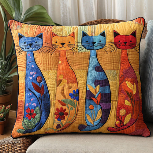 Whimsical Cat CW2406049CL Quilt Pillow Case