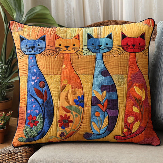 Whimsical Cat CW2406049CL Quilt Pillow Case