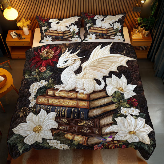 Dragon With Lilies WY2612052CL Duvet Cover Set