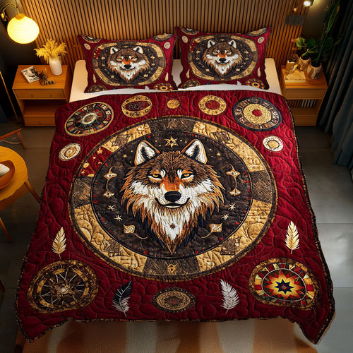 Native American Wolf Symbol WP2311031CL Duvet Cover Set