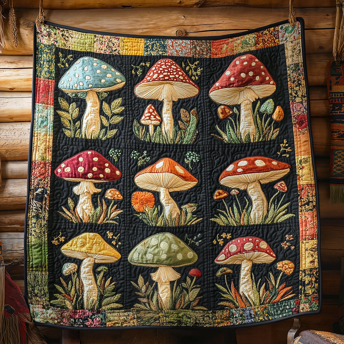 Bold Mushroom CM1505015CL Quilt