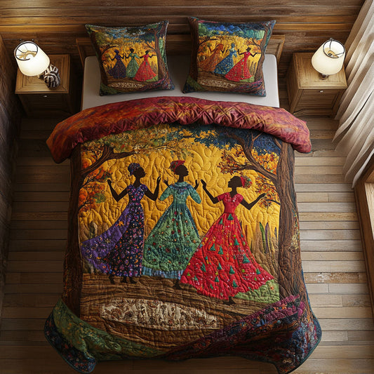 Dancing African Woman WJ2404010CL Duvet Cover Set