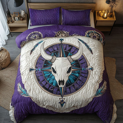 Tribal Bull Skull WN2308117CL Duvet Cover Set