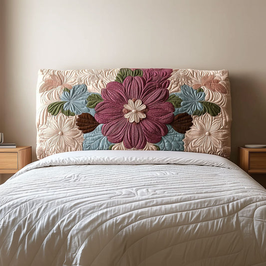 Blossom Flower QA2412011CL Quilted Headboard Slipcover