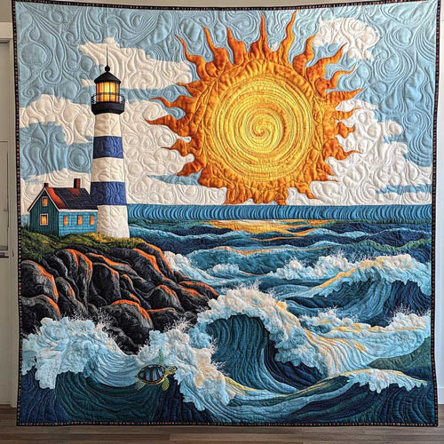 Sun Rise Lighthouse WP1112029CL Quilt