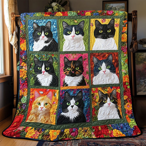 Feline Fantasy Blooms YR0602001CL Quilt