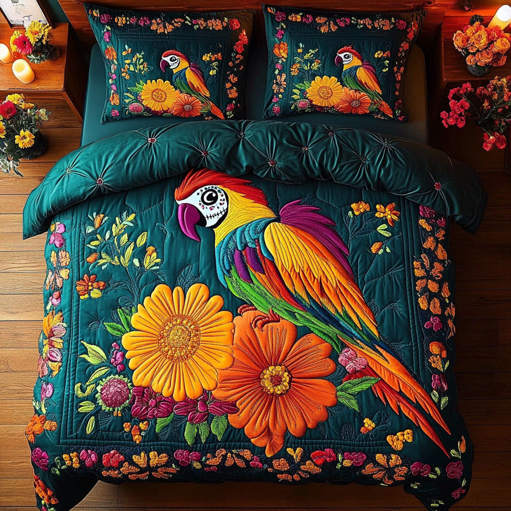 Festive Macaw WY0808003CL Duvet Cover Set