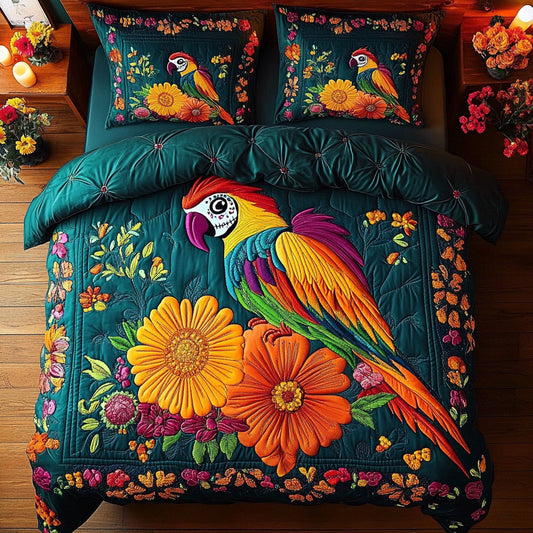 Festive Macaw WY0808003CL Duvet Cover Set