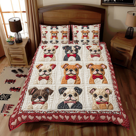 Cute Bulldog WX2112055CL Duvet Cover Set