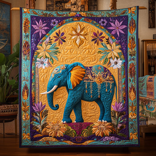 Boho Festival Elephant WY0307012CL Quilt